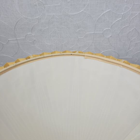 Vintage Stiffel Inverted Pinch Pleat Lamp Shade 11" Cream Fabric Accordion Retro - Picture 10 of 16